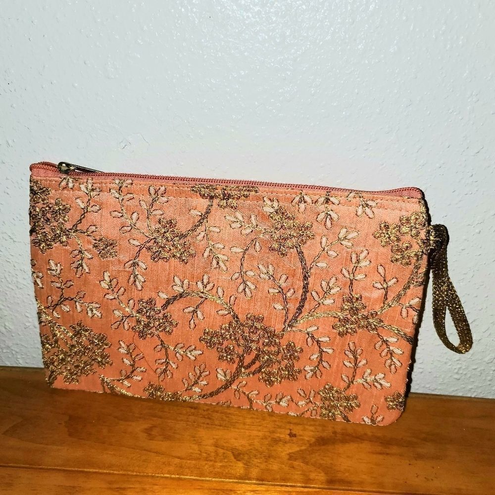 Toni Boho Coral Wristlet Pouch